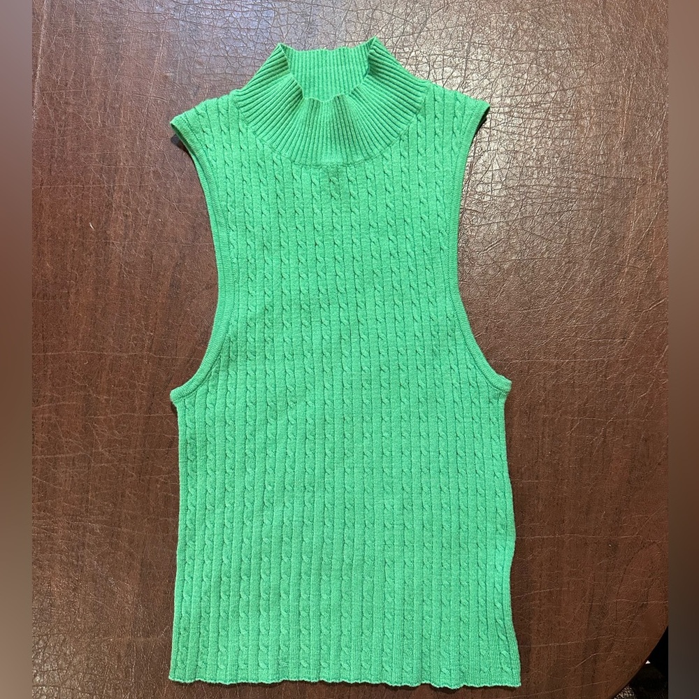 COTTON ON GREEN KNIT TURTLENECK TOP